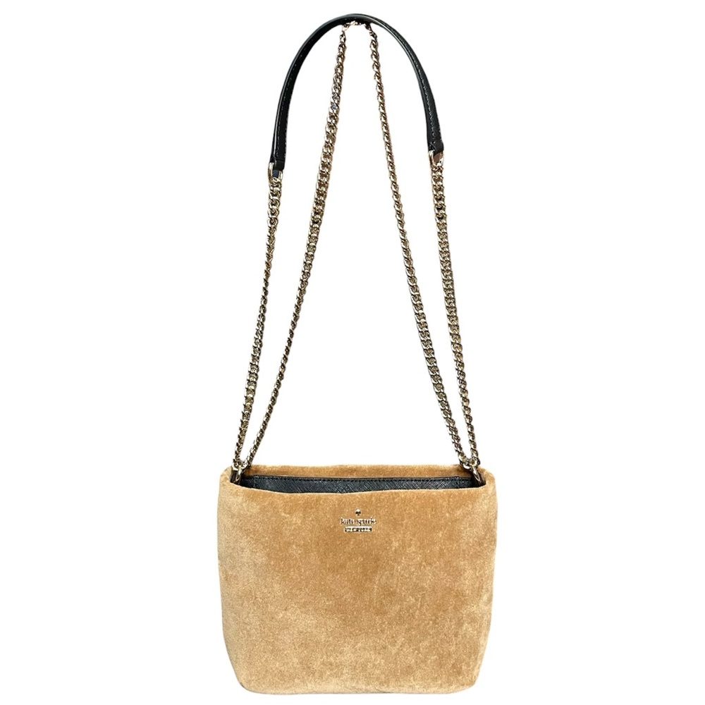 Kate Spade Cameron Street Ellery 2-Way Bag - Camel Velvet One Of A Kind Sample!